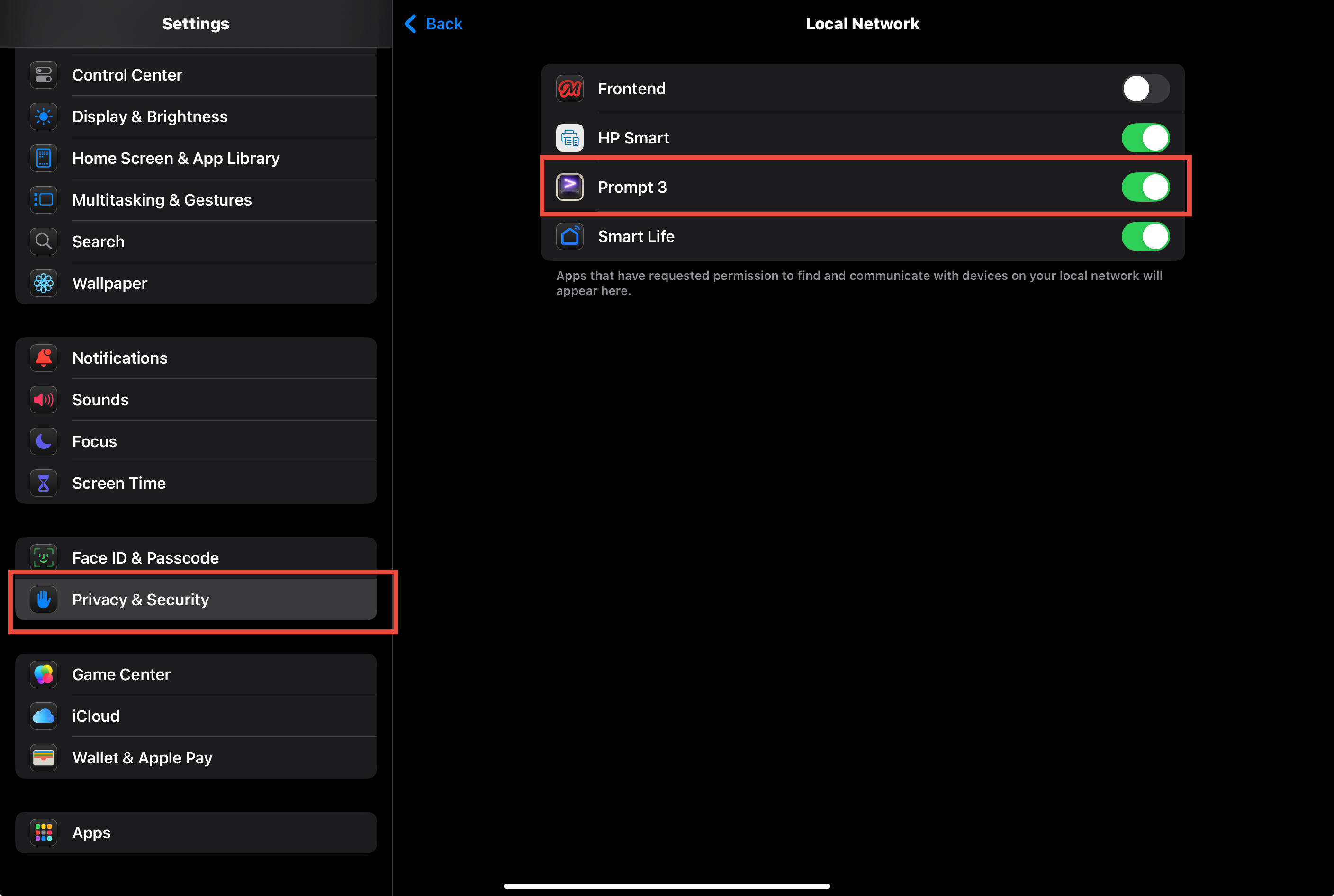 Prompt Local Network Prompt Local Network