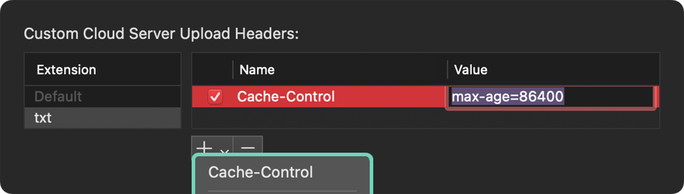 Cache-Control Header