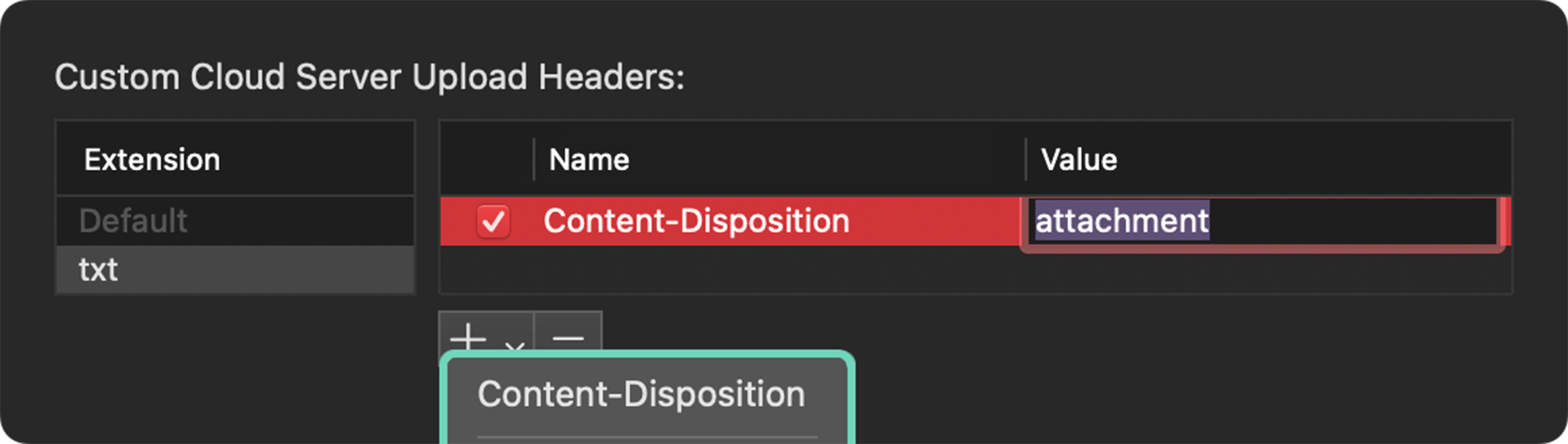 Content-Disposition Header