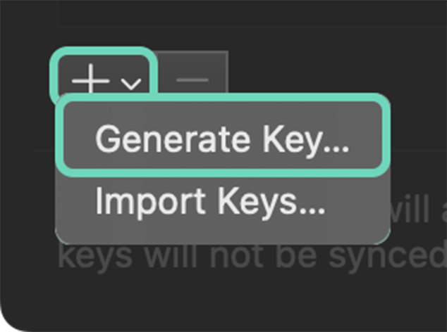 Generate a New Key
