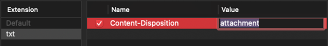 Content-Disposition Header