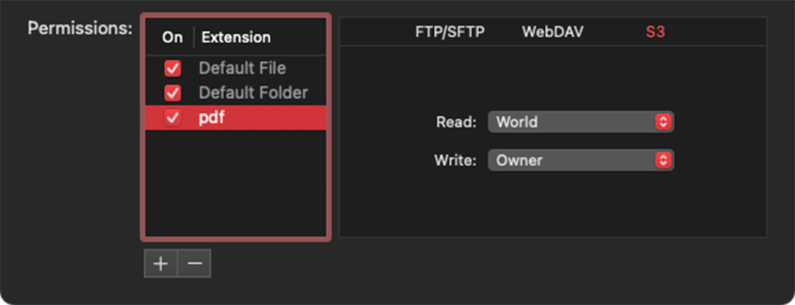 Custom File Permissions